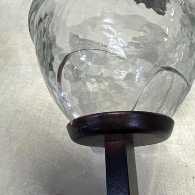 Four Iron Glass Chalice Goblets!