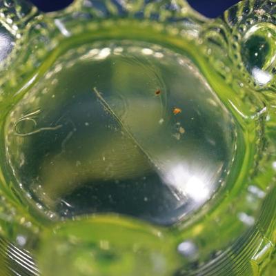 Sale Photo Thumbnail #80: pattern glass sugar dish 3 1/2" is missing lid and has a stress crack not all the way through inside
The rocking horse has a chip off one of the ears  height 2 1/2"
the eye cup and salter are in good condition