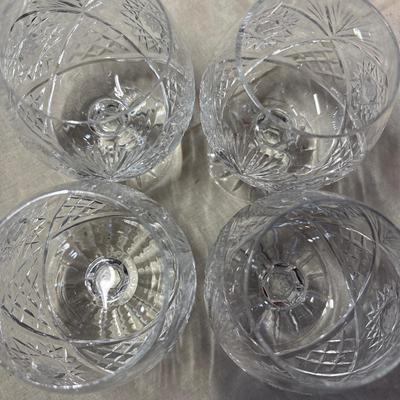 Four cut crystal brandy snifters!