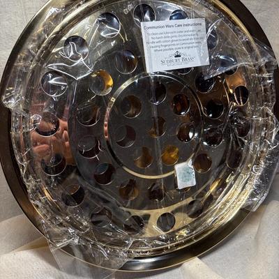 New Sudbury brass communion tray!