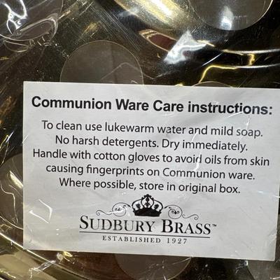 New Sudbury brass communion tray!
