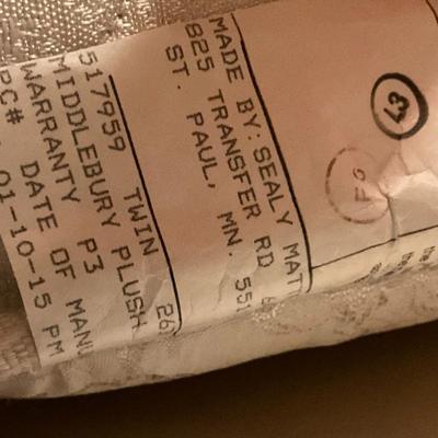 Sale Photo Thumbnail #142: Very clean mattress, no stains, purchased 2015 for spare bedroom. 
Item located in bottom level so steps involved