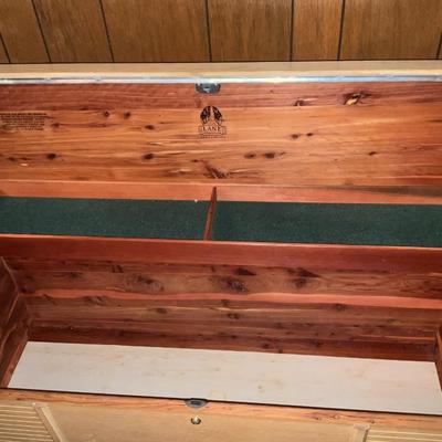 Sale Photo Thumbnail #151: Great for those extra blankets, shoes, entry seating.
Item located in bottom level so steps involved