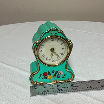 Sale Photo Thumbnail #189: Swiss movement and hand-painted floral details.