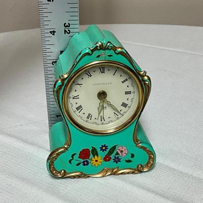 Sale Photo Thumbnail #188: Swiss movement and hand-painted floral details.