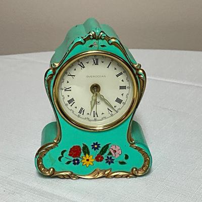 Sale Photo Thumbnail #184: Swiss movement and hand-painted floral details.