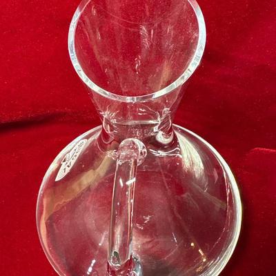 Brugal logo on wine decanter