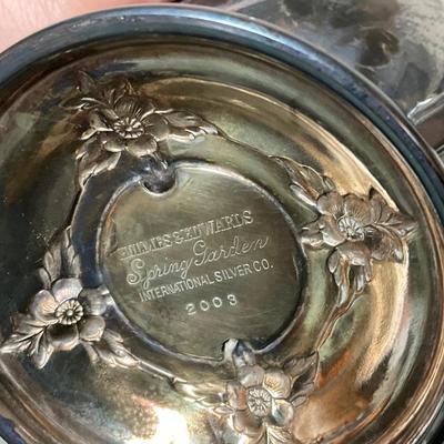 Sale Photo Thumbnail #194: Tea Service Set includes teapot, covered sugar bowl, creamer, and 19in serving tray.
Beautiful condition