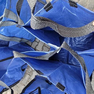 Sale Photo Thumbnail #1015: The three new ones measure 20" x 20" and 30" tall. The 2 that are slightly lighter in color measure 20" x 20" x 30" tall. Reusable and strong enough for yard debris, moving items, or 2 anteaters