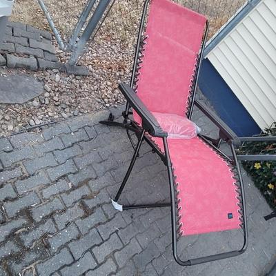 Sale Photo Thumbnail #1044: One is still boxed, took the other one out for photographs. They do adjay to a more comfortable position than pictured, I just set it up so you could see it. Both are red