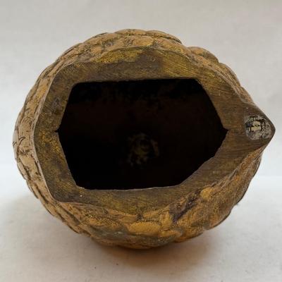 BRONZE PARTRIDGE BIRD paperweight or figurine mid-century modern