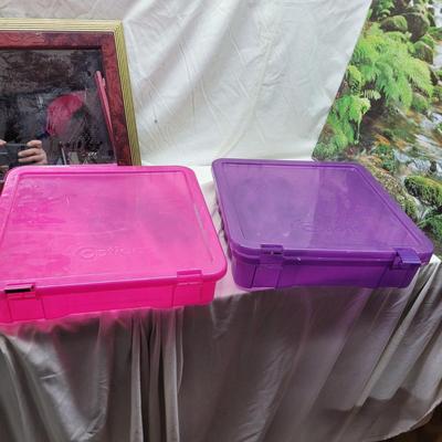 Sale Photo Thumbnail #1157: Note the plastic bins are each missing a clip. Hang the print in your window instead of going on vacation, huge moneysaver