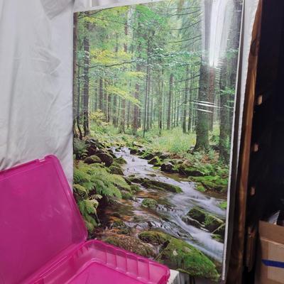 Sale Photo Thumbnail #1152: Note the plastic bins are each missing a clip. Hang the print in your window instead of going on vacation, huge moneysaver