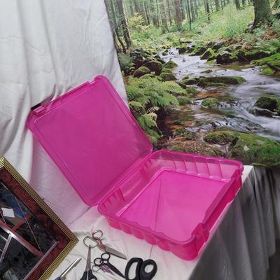 Sale Photo Thumbnail #1153: Note the plastic bins are each missing a clip. Hang the print in your window instead of going on vacation, huge moneysaver