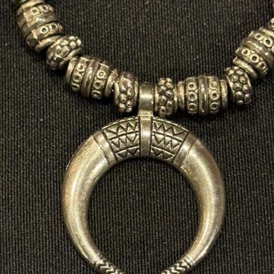 Crescent Moon hoop earrings