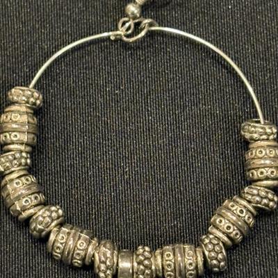 Crescent Moon hoop earrings