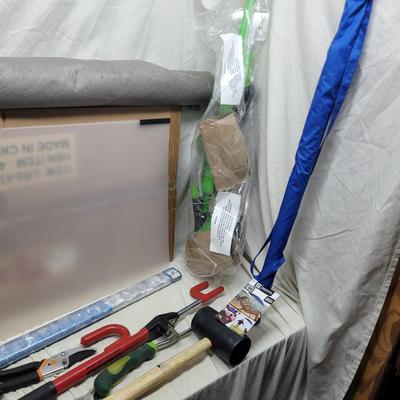 Sale Photo Thumbnail #1164: The plastic rectangles are metal shelf liners