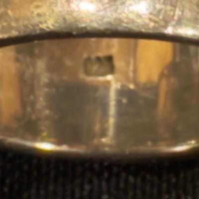 Sterling Silver Modernist Ring with Crystal Stone