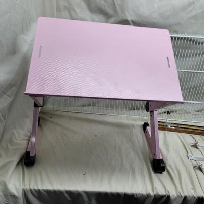 Sale Photo Thumbnail #1191: Cabinet, shelf with hardware, magnetic knife holder, shelving unit new, adjustable lap tray