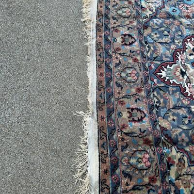 Antique Hand-Knotted Persian Rug  Floral Medallion Design  Wool With Possible Silk-Cleaned Professionally 