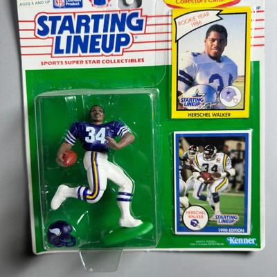 Kenner Starting Lineup Vintage Sealed Sports Collectible Figure Includes Rookie Year Card 