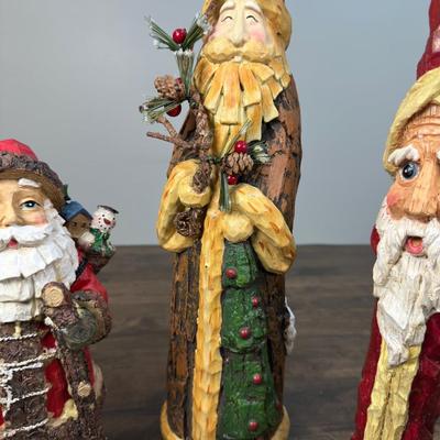 Collection Of Vintage Santa Claus Figurines