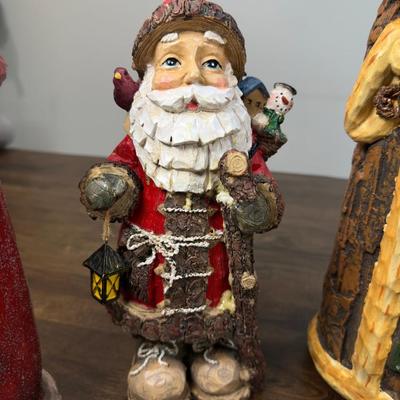 Collection Of Vintage Santa Claus Figurines
