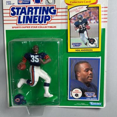 Kenner Starting Lineup Vintage Sealed Sports Collectible Figure Includes Rookie Year Card 