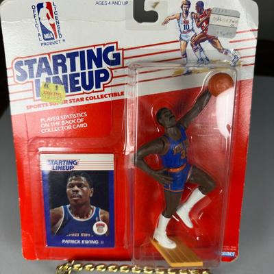 Starting Lineup 1988 Basketball Collectible Patrick Ewing Figure And Card