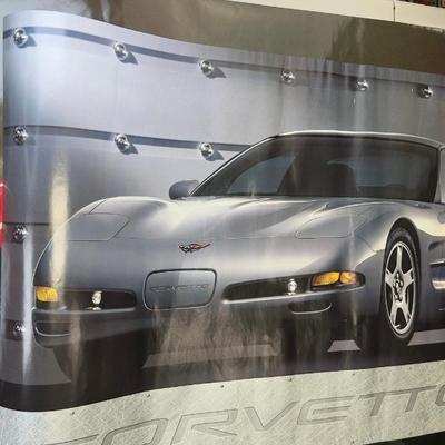 Vintage Exotic & Sports Car Posters Lot  Lamborghini Anniversary, Chevrolet Corvette & Chevron Techron