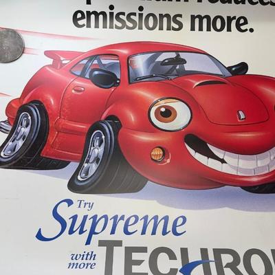 Vintage Exotic & Sports Car Posters Lot  Lamborghini Anniversary, Chevrolet Corvette & Chevron Techron