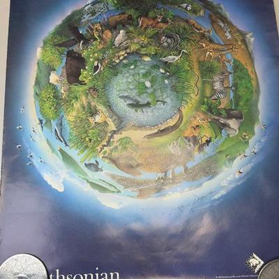 Vintage Smithsonian A Place Like Home Wildlife & Earth Exhibition Poster