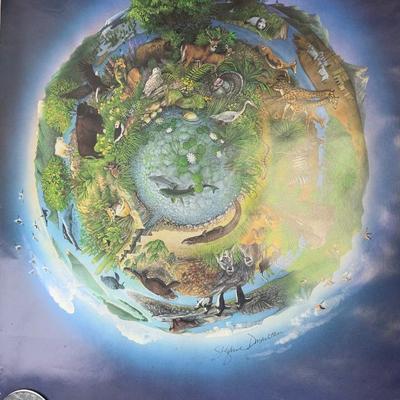 Vintage Smithsonian A Place Like Home Wildlife & Earth Exhibition Poster