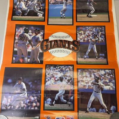 Large Lot Of Vintage Sports Posters  NBA, NFL & MLB Legends (Jordan, Bo Jackson, 49ers, Giants)