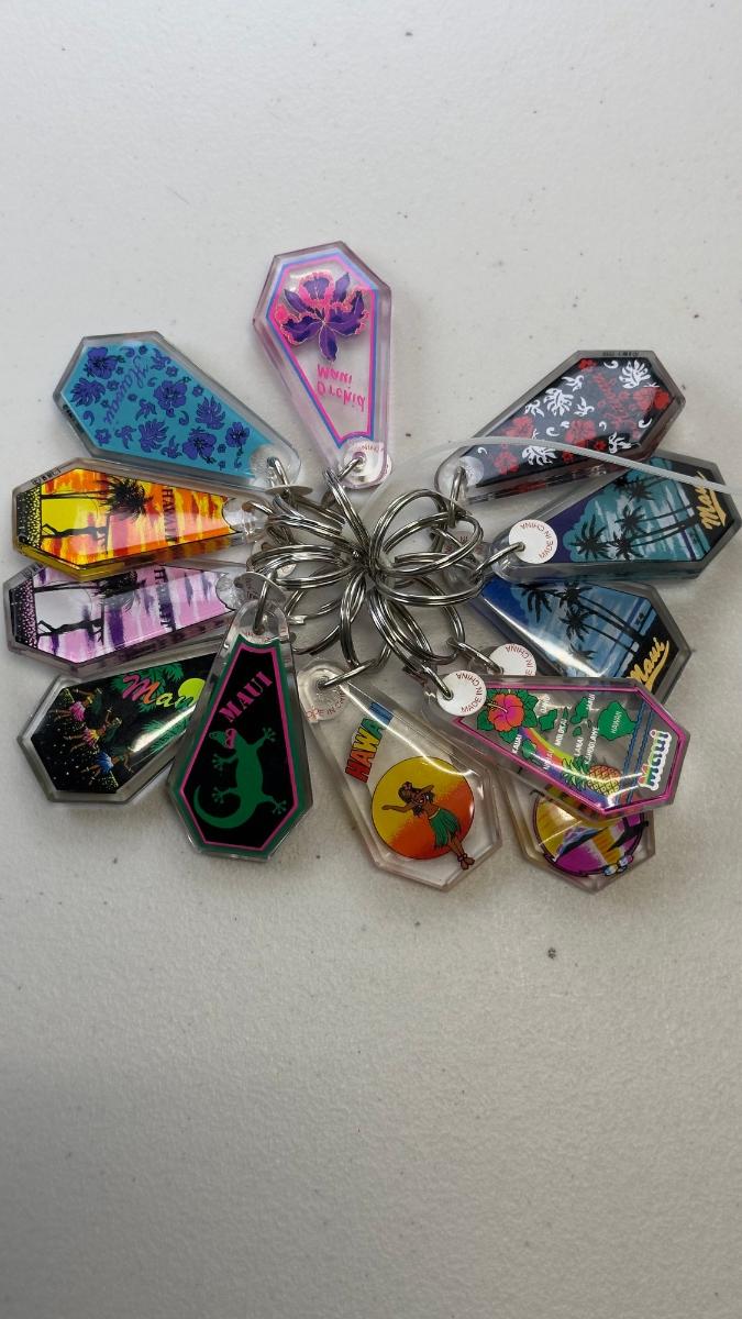 Set Of Acrylic Keychains Featuring Assorted Maui And Hawaii Designs ...
