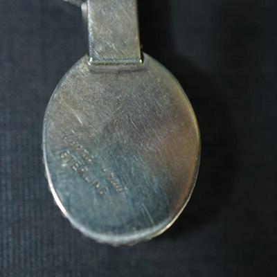 Sale Photo Thumbnail #162: Grouping of 6 jewelry items stamped sterling. 
The weight (without the sterling framed lapis pendant by Verna Craig ) is 20 grams. I didnt include the pendant because of the stone setting 
The chains  on two of them are sterling but not the Verna Craig ne