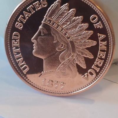 Beautiful copper round