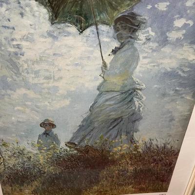 Framed Monet poster