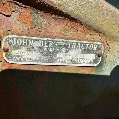 Vintage John Deere 40-V High-Crop Tractor – Model 40-V High-Crop