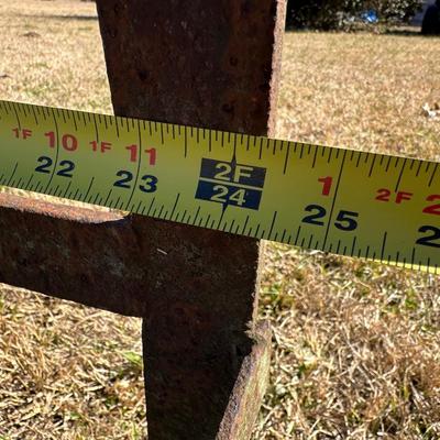 Early Farm Utility Dolly / Hand Truck – Cast Iron Wheels – Primitive Agricultural Equipment