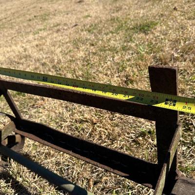 Early Farm Utility Dolly / Hand Truck – Cast Iron Wheels – Primitive Agricultural Equipment