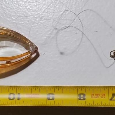 Sale Photo Thumbnail #4: Heavy Cut Topaz Chrystal featuring an Egyptian Scarab pendant. Upcycled item from 1960s Chrystal & Egyptian revival jewelry.