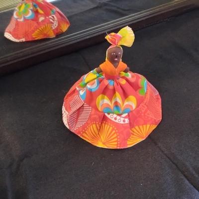 Sale Photo Thumbnail #7: Beautiful Hand made Topsy Turvy doll. White Dress/Red Dress