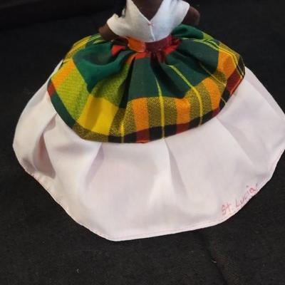 Sale Photo Thumbnail #8: Beautiful Hand made Topsy Turvy doll. White Dress/Red Dress