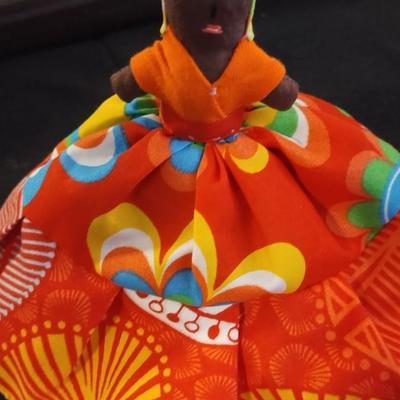 Sale Photo Thumbnail #6: Beautiful Hand made Topsy Turvy doll. White Dress/Red Dress