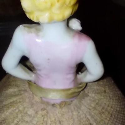 Sale Photo Thumbnail #14: 1900s Half Doll Pin Cushion.