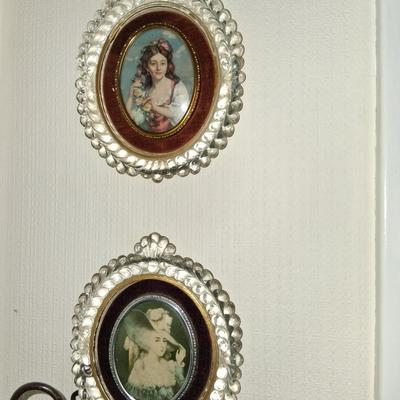Sale Photo Thumbnail #52: Beautiful Antique Crystal Frames Cameo Collection Girls. Great Condition