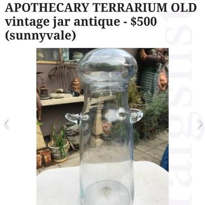 Sale Photo Thumbnail #92: 17 1/2" Large Blenko John Nickerson Milk Jug Apothecary style Jar. Completely Hand Blown. Hard to find. Last 3 pics show the 3 I found with prices. 

Perfect Condition with no chips cracks or breaks.