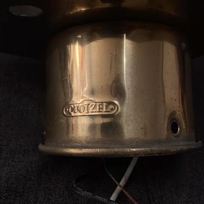 Pair of Quoizel Newbury Solid Brass Outdoor Post Lanterns - Polished Brass, 3-Light