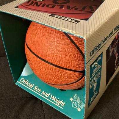 Vintage Bill Bradley Autographed Spalding NBA Basketball + Original 1988 Box